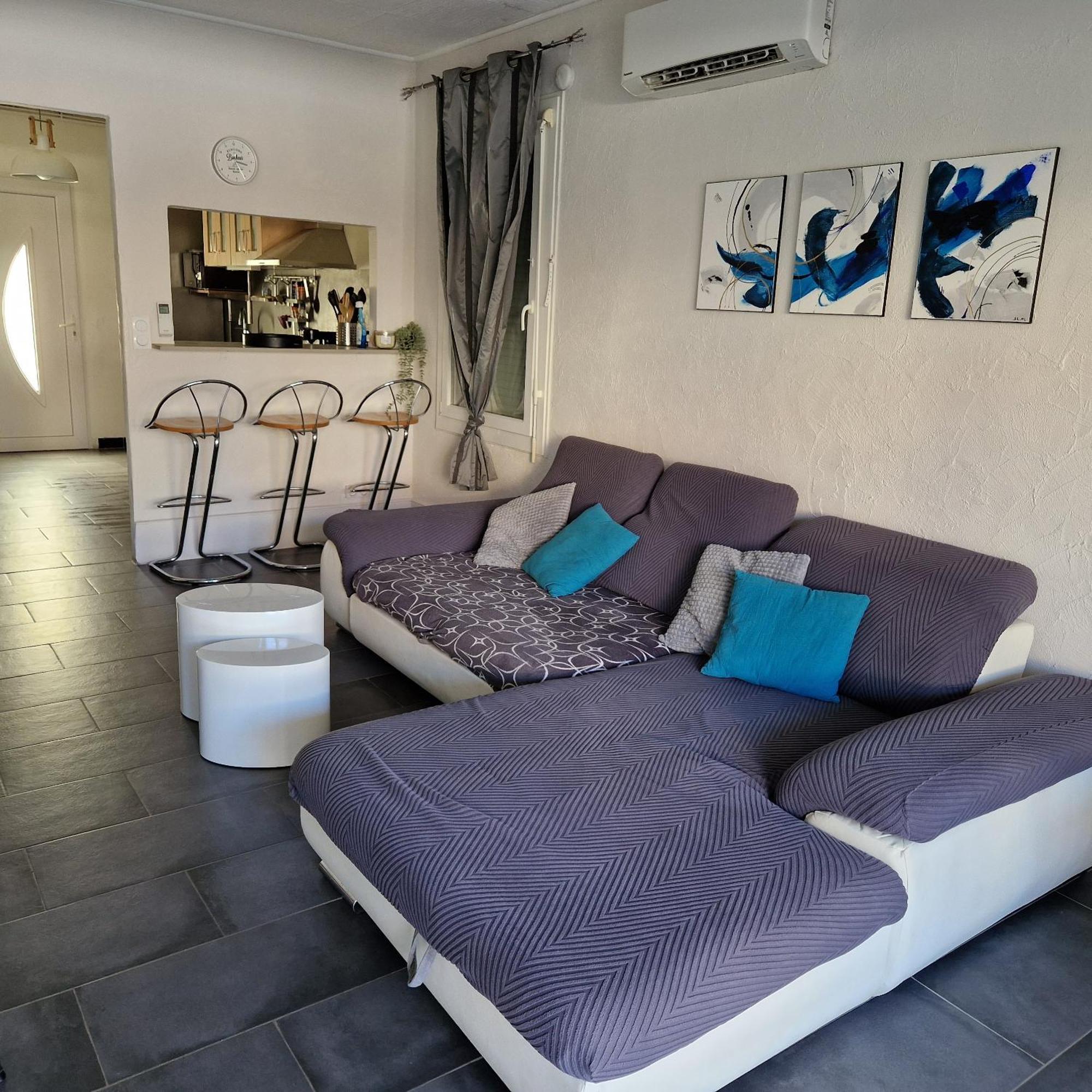 Location Bord De Mer, Villa De Vacances 6-8 Personnes - Jardin فالراس بلاج المظهر الخارجي الصورة
